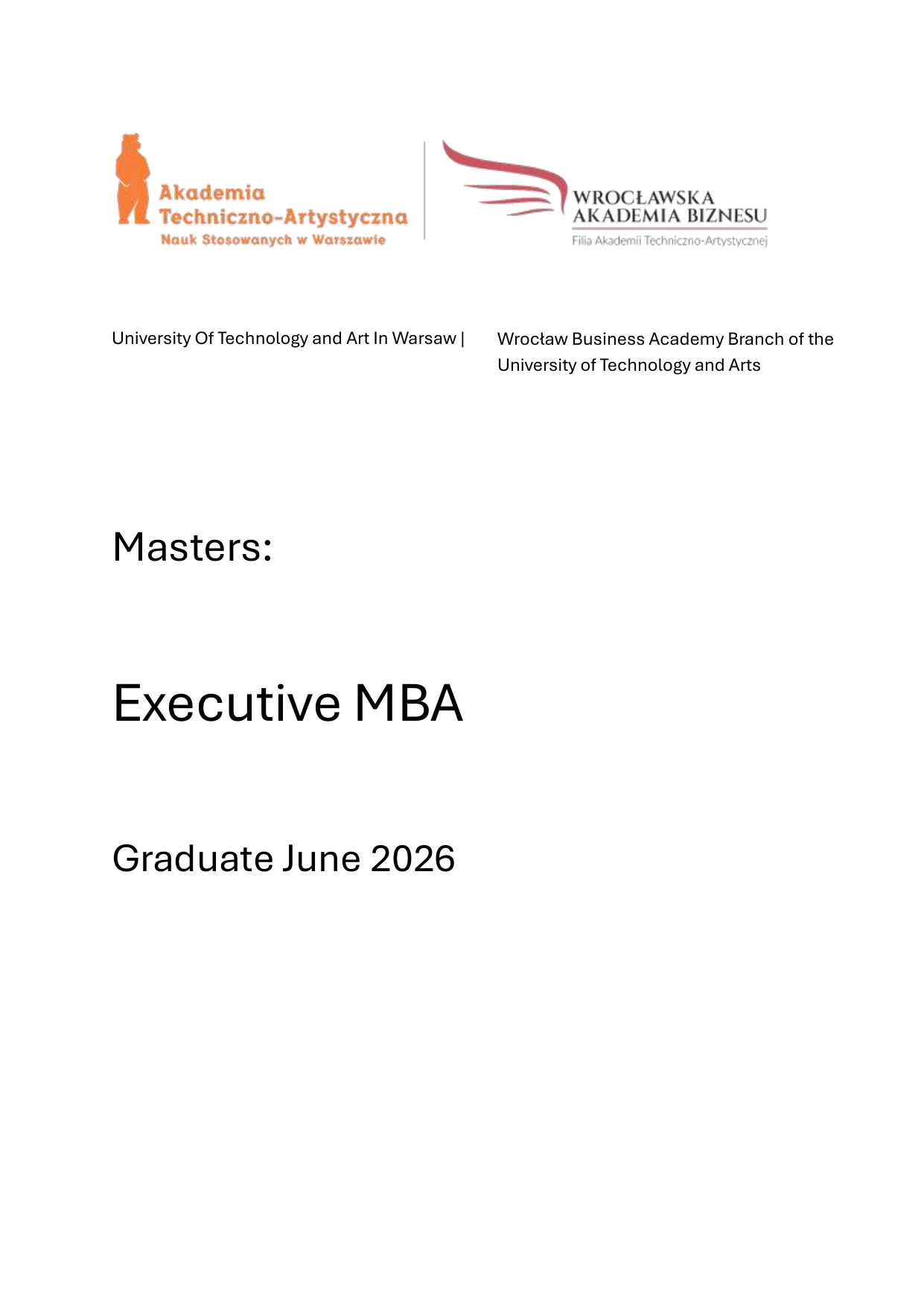 University Certificate